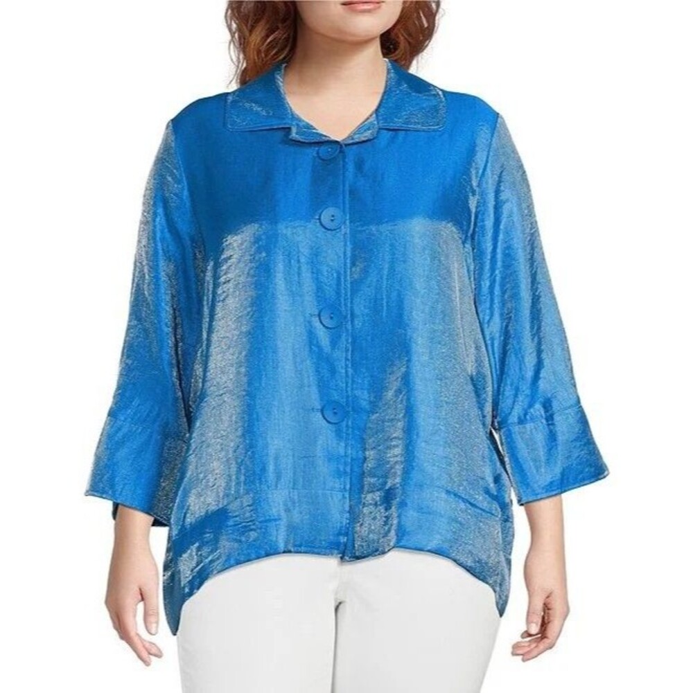 Ali Miles Button Shirt Jacket Size 2X